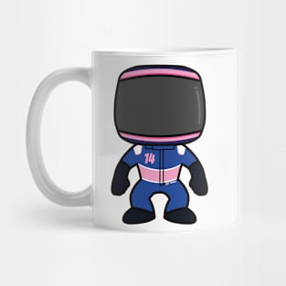 Fernando Alonso Custom Bobblehead - 2022 Season Pink Helmet Mug